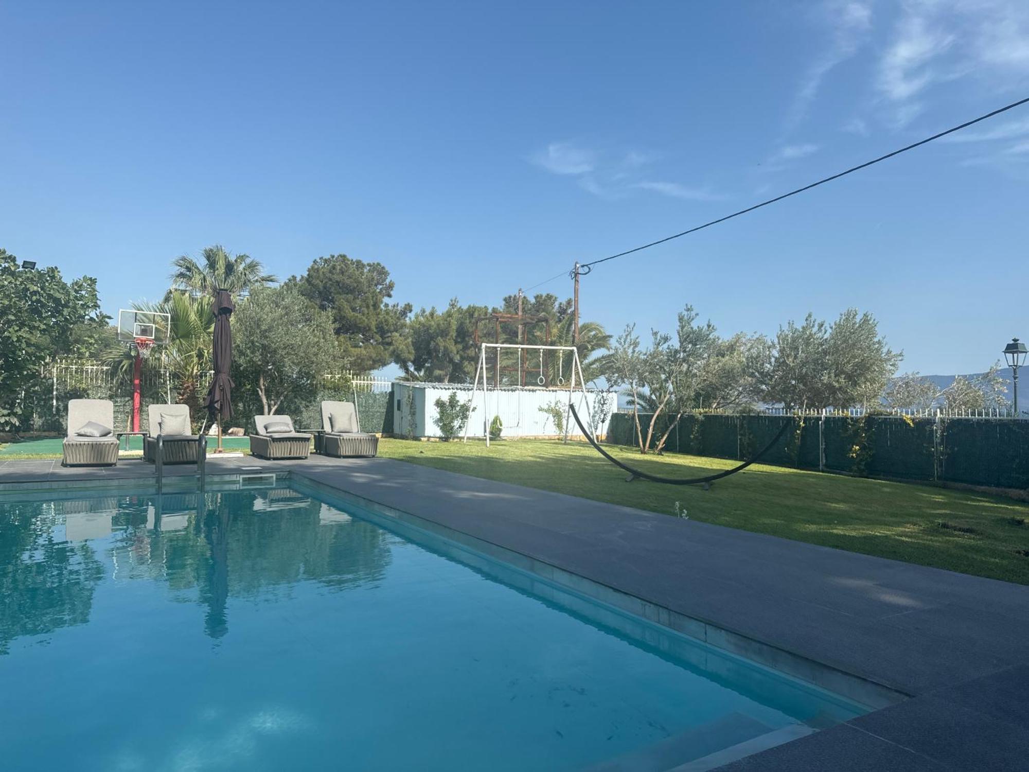 Zoza Luxury Villa Isthmia By The Sea With Private Pool Kalamáki Buitenkant foto