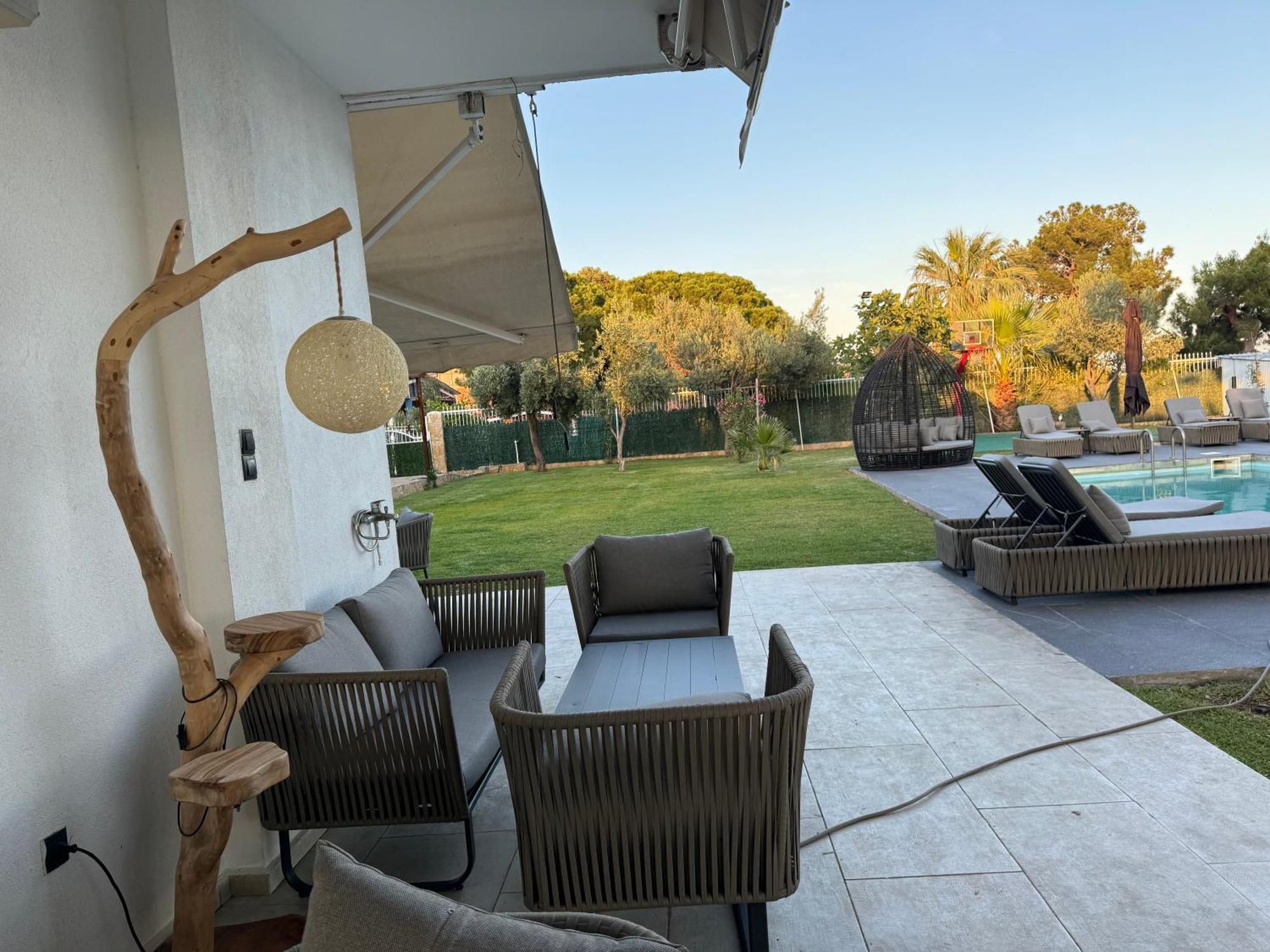 Zoza Luxury Villa Isthmia By The Sea With Private Pool Kalamáki Buitenkant foto